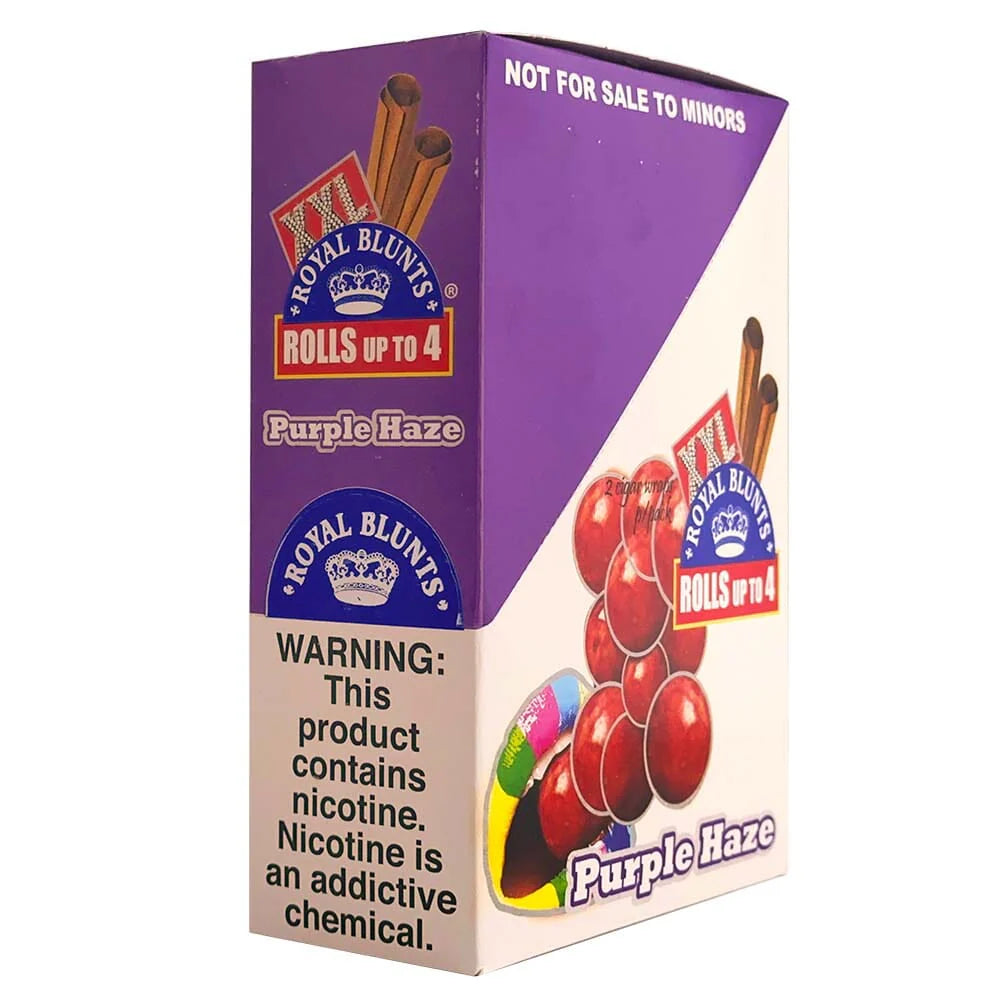 XXL Royal Blunts | 2 Cigar Wraps Per Pack | 25 Pack | Multiple Flavor Option