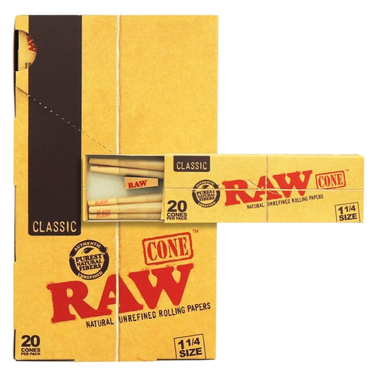 RawClassicCones_11/4Size_20ConesPerPack