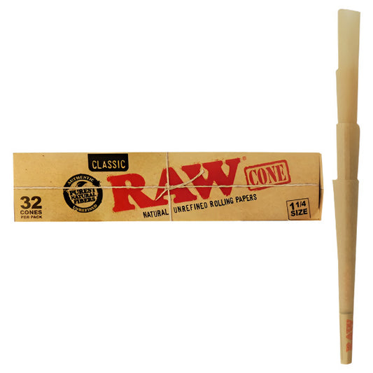 RawClassicCones_11/4Size_32ConesPerPack