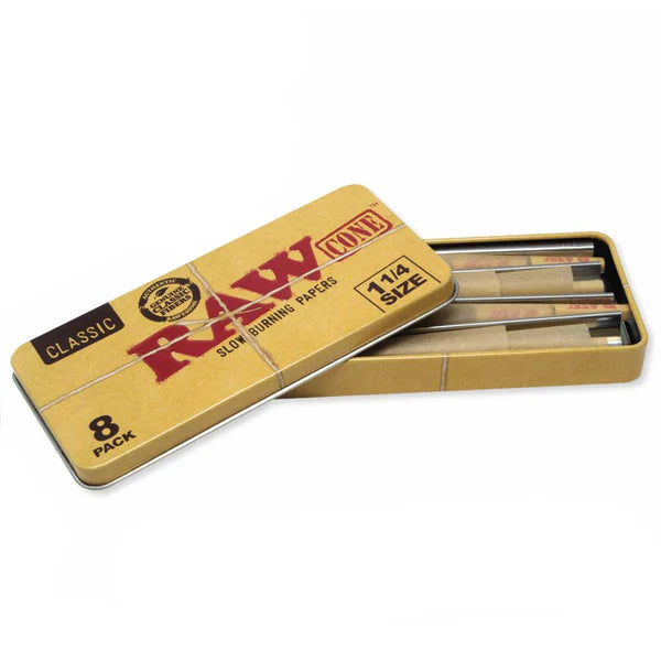 RawClassicCones_11/4Size_8PackTin