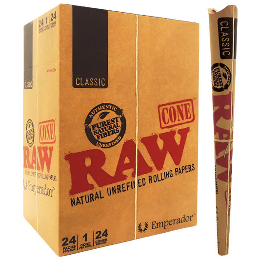 RawClassicCones_Emperador_24PacksPerBox_1ConePerPack