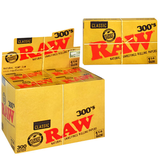 RawClassicRollingPaper_11/4Size_300LeavesPerPack