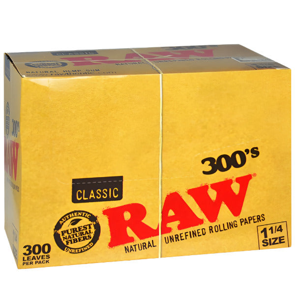 RawClassicRollingPaper_11/4Size_300LeavesPerPack