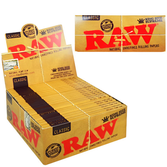 RawClassicRollingPaper_KingSizeSupreme_24PerBox