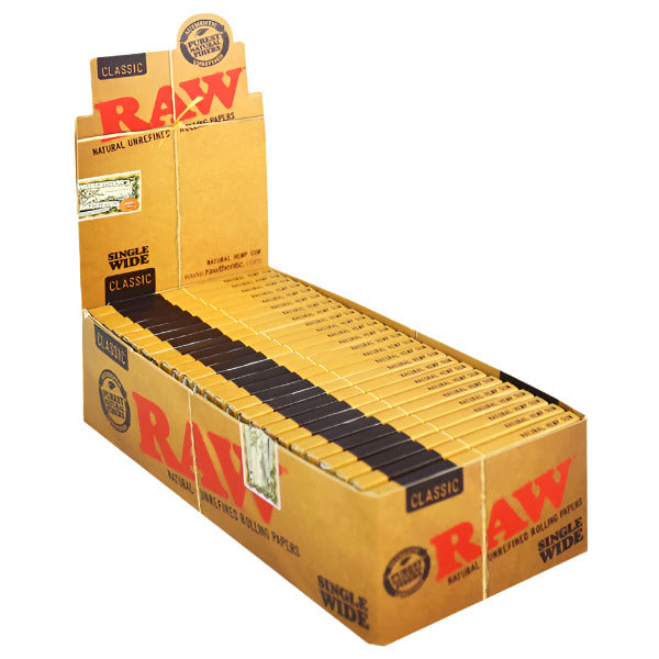 RawClassicRollingPaper_SingleWide_25PerBox