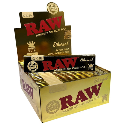 RawClassic_ThinRollingPaper_Ethereal_KingSizeSlim_50Packs