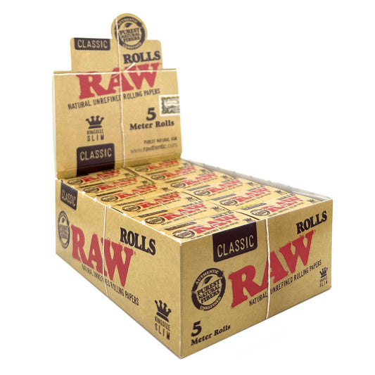 RawRolls_ClassicRollingPapers_KingSizeSlim_5MeterRolls