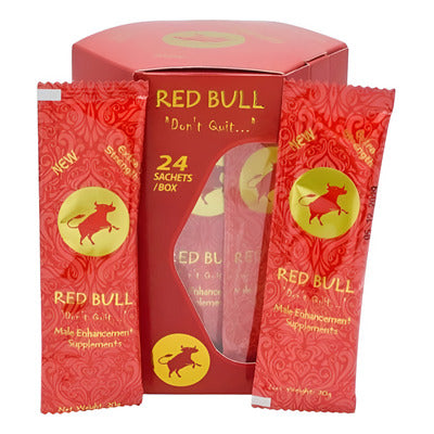 Red Bull Male Enhancement Supplements | Hexagon | 24 Sachets Per Box