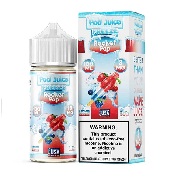 Pod Juice Nicotine E-Juice | 3-6MG | 100ML | Multiple Flavor Option