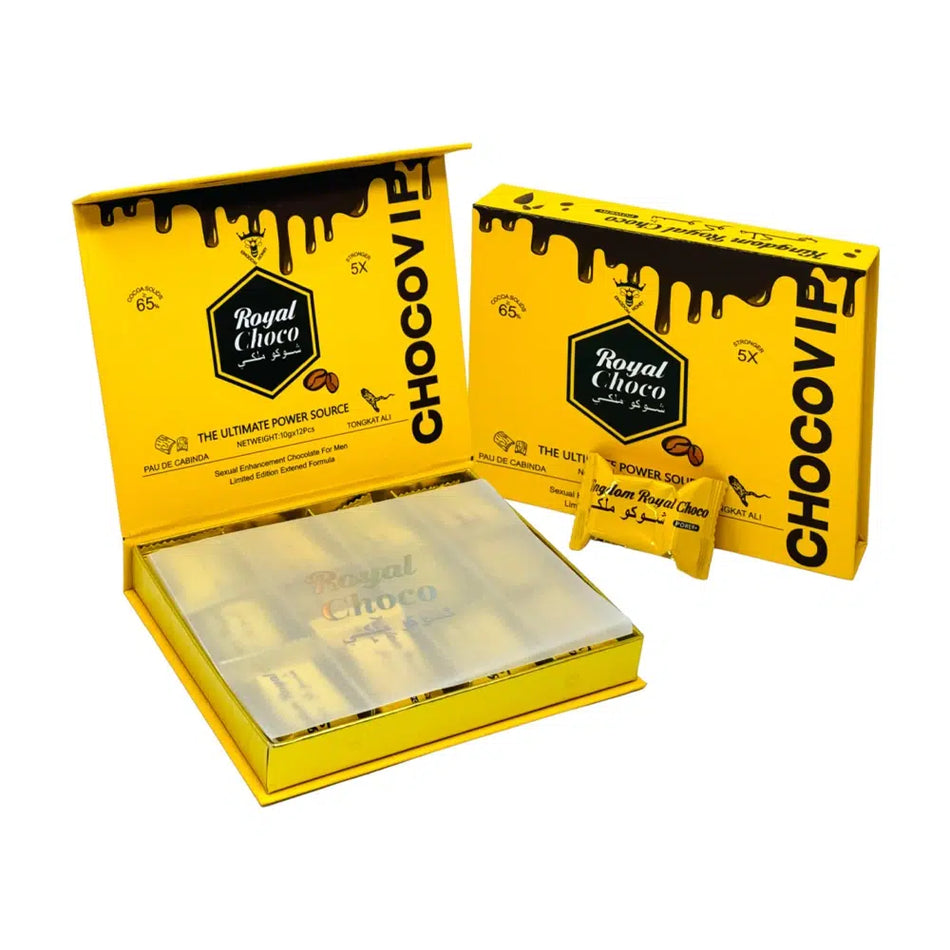 Kingdom Royal Choco Power + | Sexual Enhancement Chocolate For Men | 12Pcs (10G) Per Pack