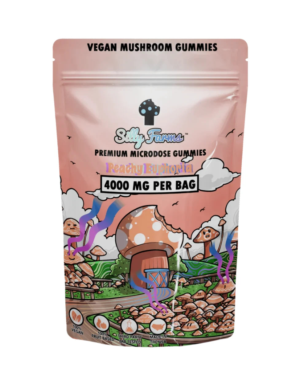SillyFarmGummies_Mushroom_PeachyEuphoria