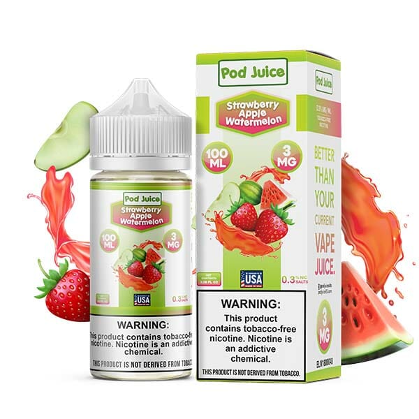 Pod Juice Nicotine E-Juice | 3-6MG | 100ML | Multiple Flavor Option
