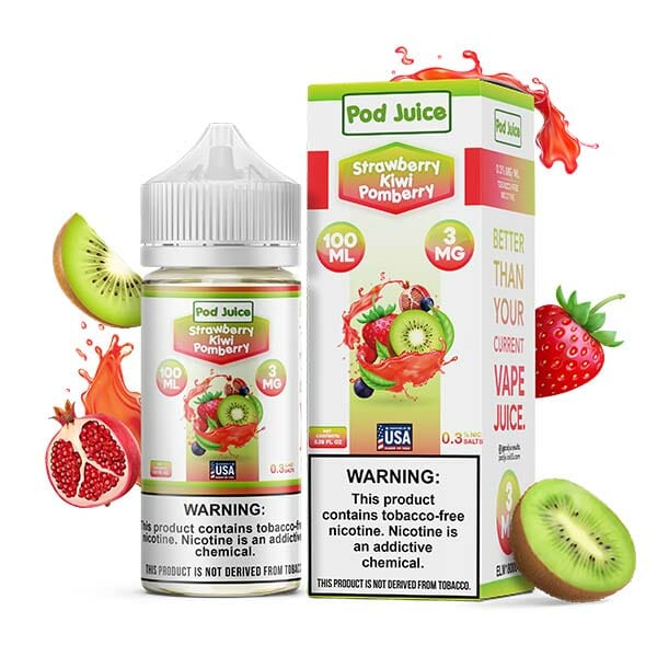 Pod Juice Nicotine E-Juice | 3-6MG | 100ML | Multiple Flavor Option