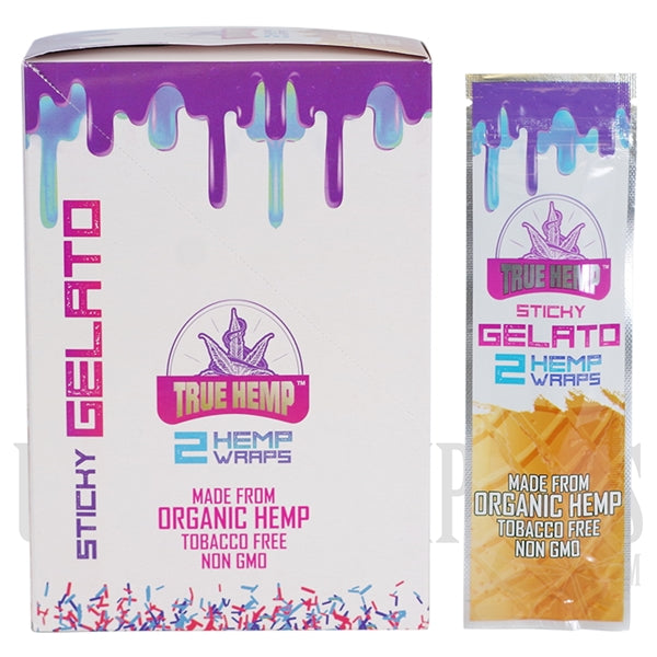 True Hemp Wraps | Organic Hemp | 25 Pouches 2 Hemp Wraps