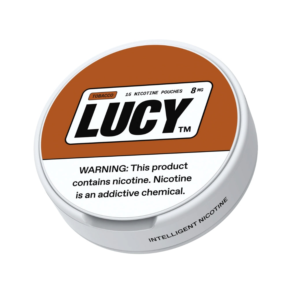 Lucy Nicotine Pouches | 8MG | 15 Pouches Per Pack | 5 Pack | Multiple Flavor Option