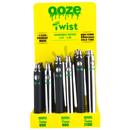 Ooze Twist Battery Display 24CT