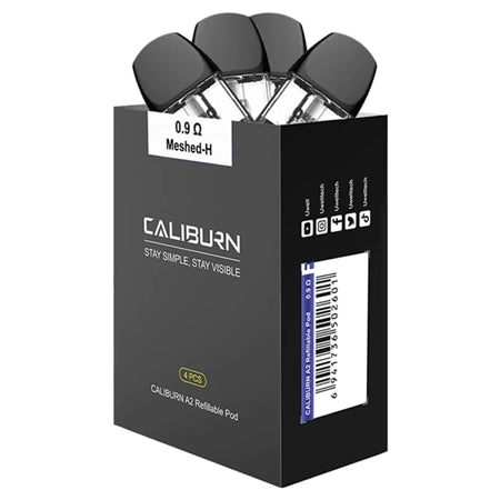 Caliburn A2 Replacement Pods | 4 Pod Replacement Pack