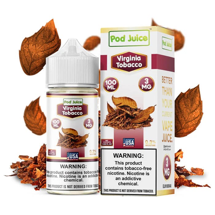 Pod Juice Nicotine E-Juice | 3-6MG | 100ML | Multiple Flavor Option