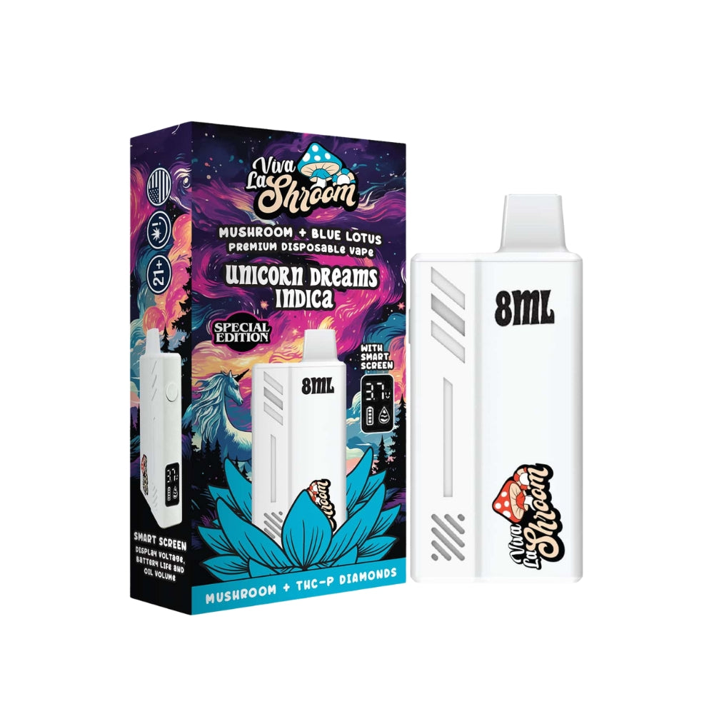 VivaLaShroom_MushroomBlueLotusDisposableVape_UnicornDreams