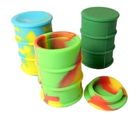 Barrel Silicone Wax Container | Colors Comes Assorted