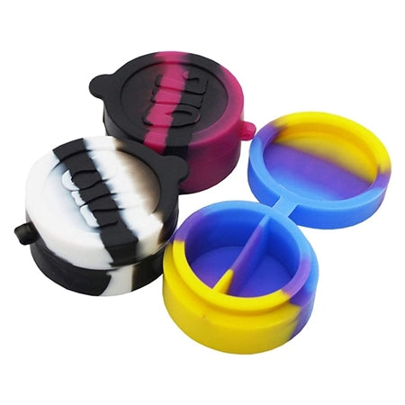 Silicone Wax Container Jar with Character and Color. 18mm x 32mm