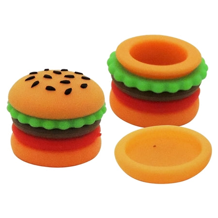 1" Hamburger Silicone Wax Container