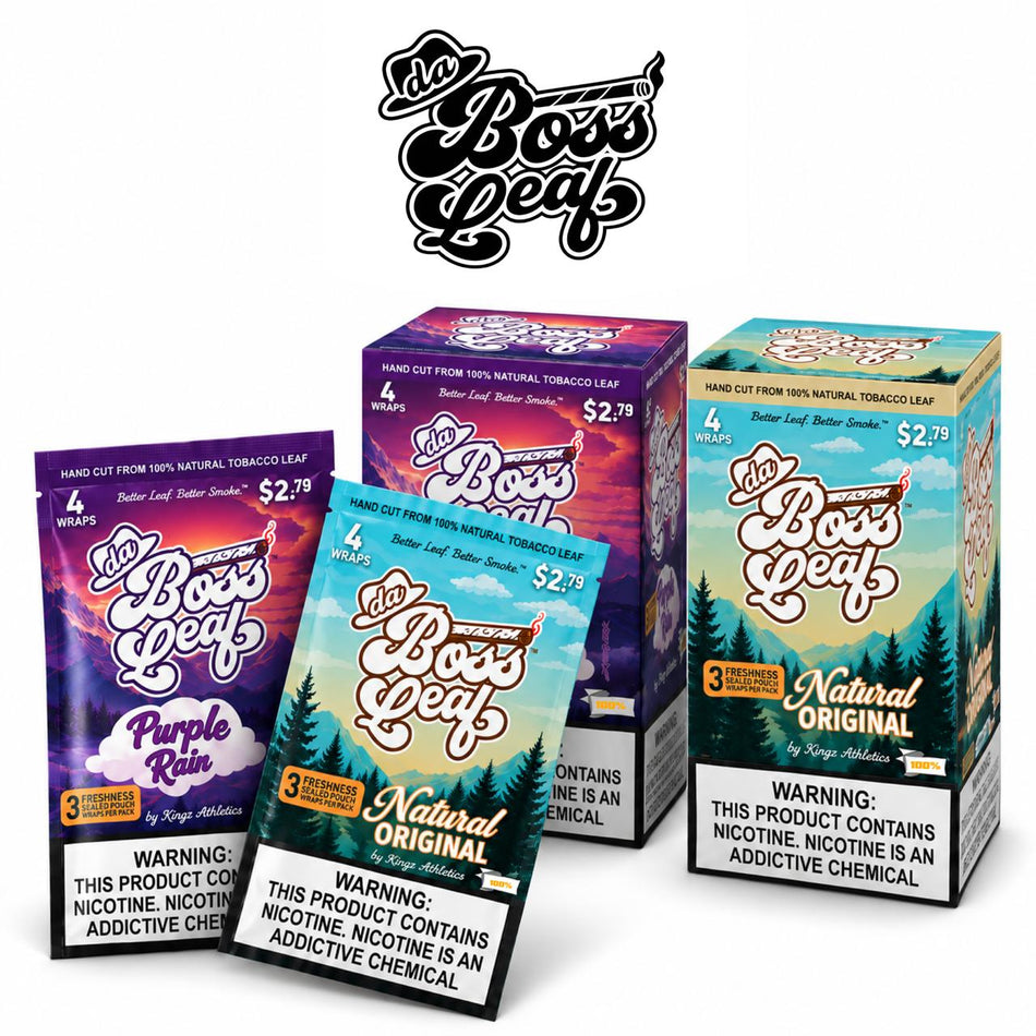 Boss Leaf | 20 - 3+1 Pack (2.79) | 4 Wraps | Multiple Flavor Option