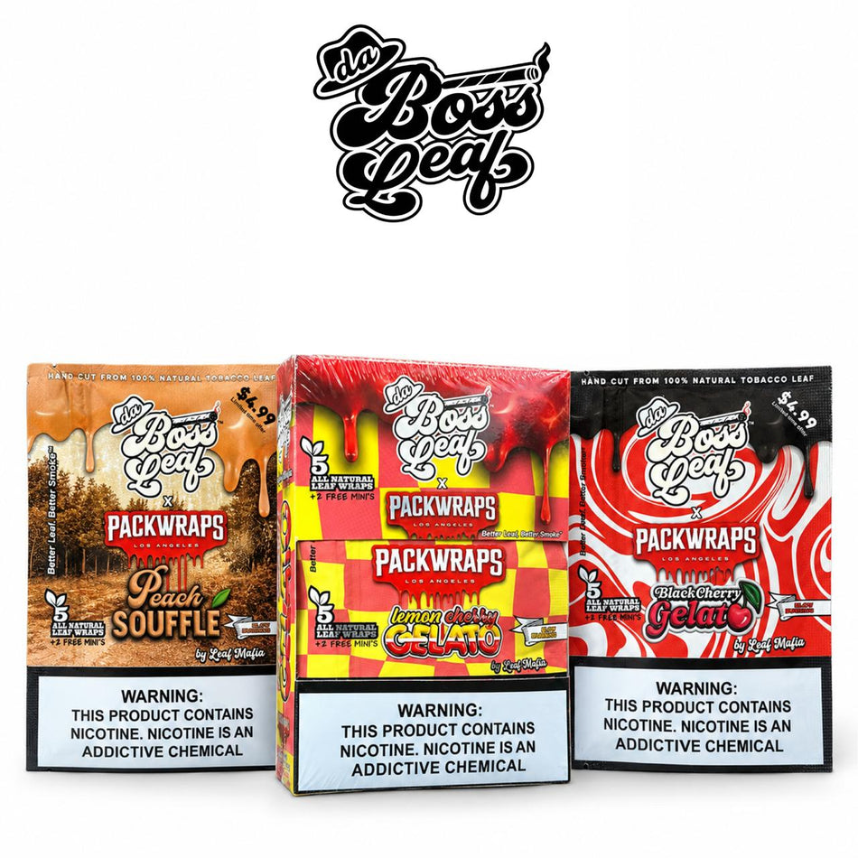 Boss Leaf X Packwraps | 8-5 Pack | Multiple Flavor Option