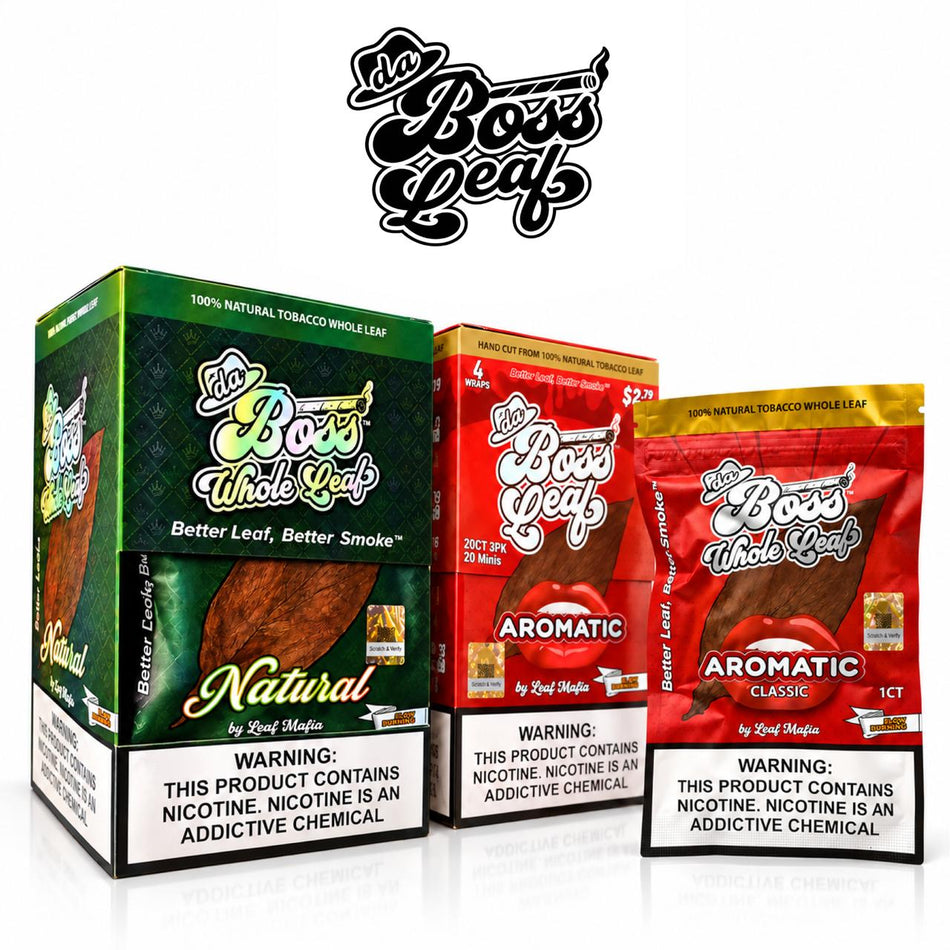 Boss Leaf | Natural Whole Leaf | 10 Pack