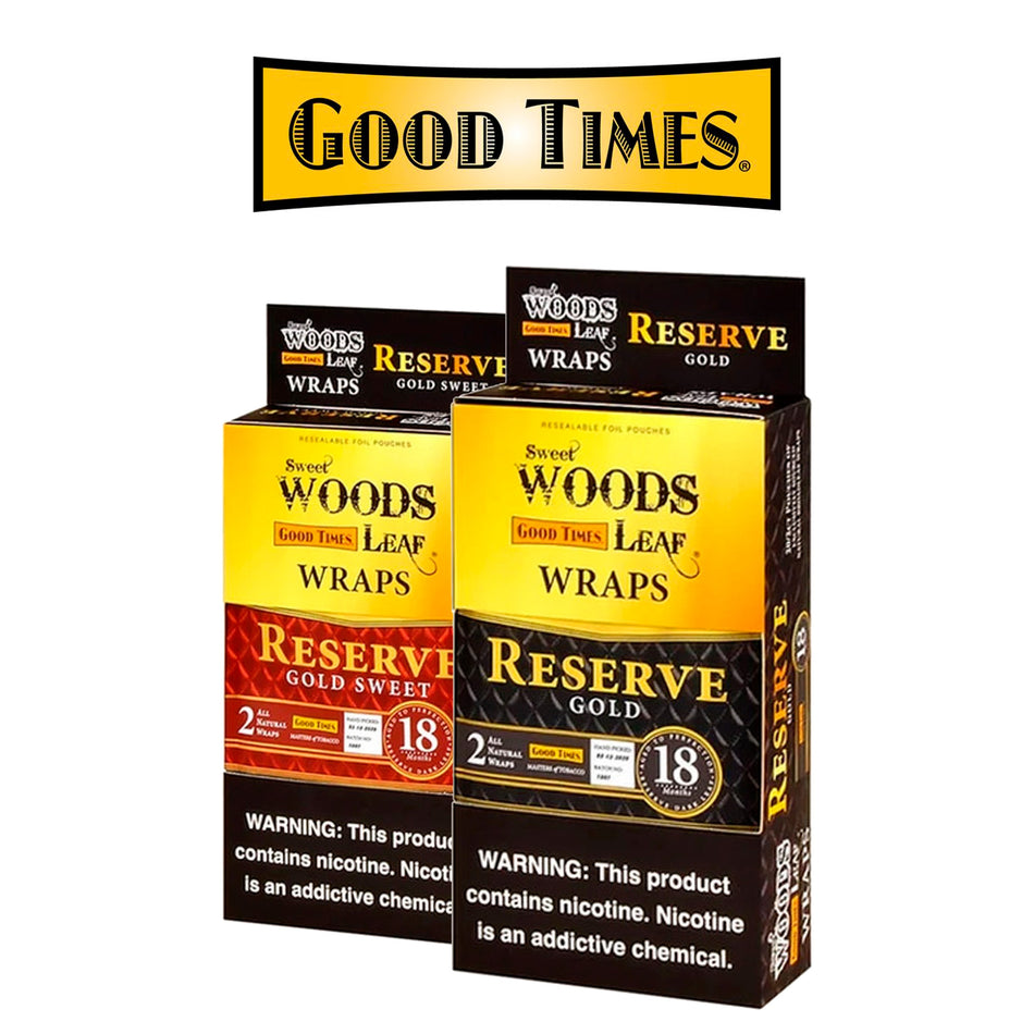Good Times Sweet Woods Leaf Wraps | 2 Wraps | 20 Packs
