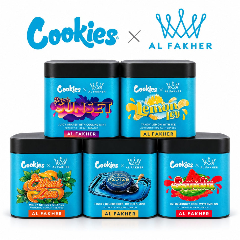 Al Fakher x Cookies Hookah Tobacco | 250G | Multiple Flavor Option