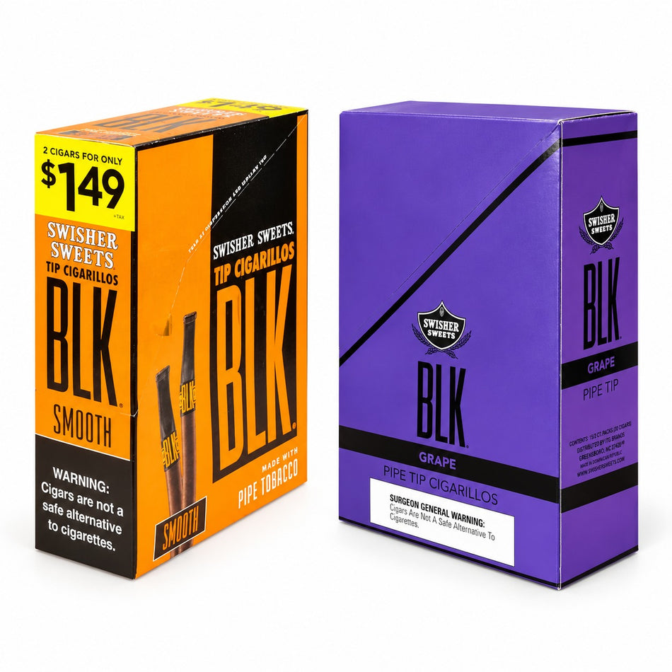Swisher Sweets BLK | Pipe Tip | 2 Cigarillos/$1.49