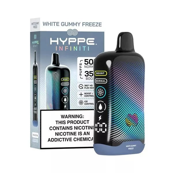 Hyppe Infiniti | 50K Puffs | 5% Nicotine | 5 Pack | Multiple Flavor Option