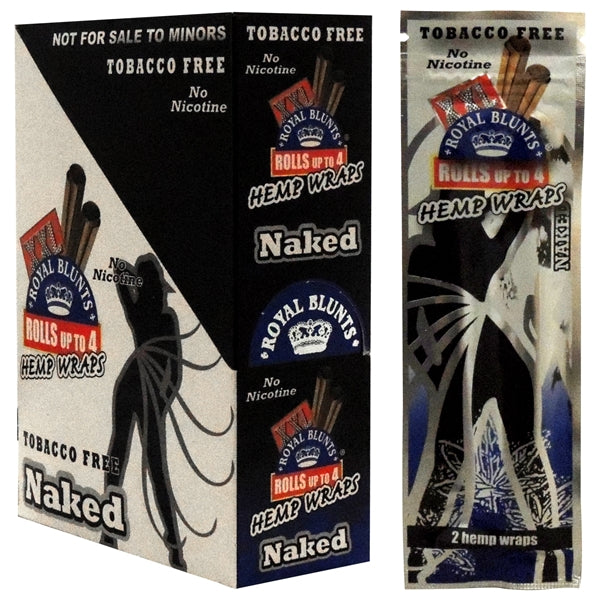 XXL02  XXL Royal Blunts | Hemp Wraps | 2 Wraps | 25 Packs