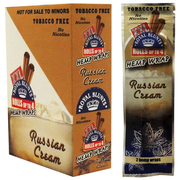 XXL02  XXL Royal Blunts | Hemp Wraps | 2 Wraps | 25 Packs