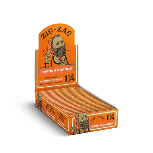 ZigZag_FrenchOrange_11/4Size_24Booklets