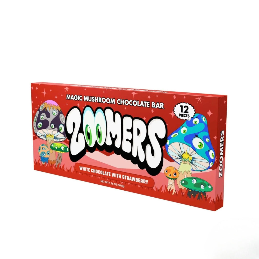 Zoomers_MagicMushroomChocolate_WhiteChocolateWithStrawberry