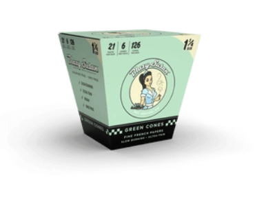 Blazy Susan Green Cones 1 1/4 | 126 Cones | 21 Packs/ Box | 6 Cones/ Pack