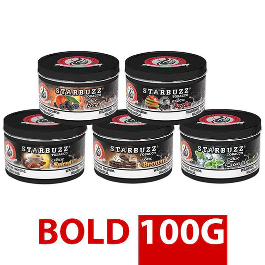 Starbuzz Bold Hookah Tobacco 100G | Multiple Flavor Option