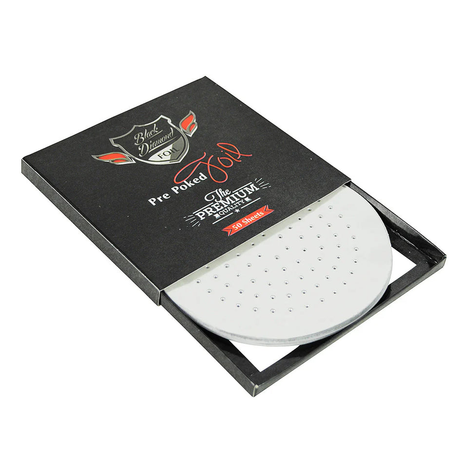 Black Diamond Pre-Punched Hookah Foil | 50 Count