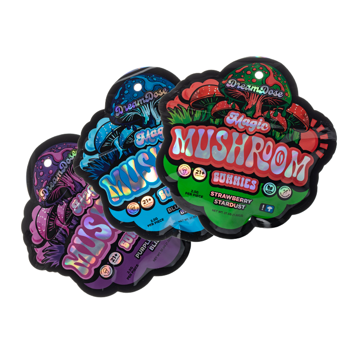 DreamDose Mushroom Gummies | 37,500 Mg per pouch | 15 Gummies Per Pack | 10 Ct Box