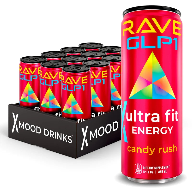 Puffco Charger XRAVE GLP-1 UltraFit Energy Drink | 12 Pk | Multiple Flavor Option ...