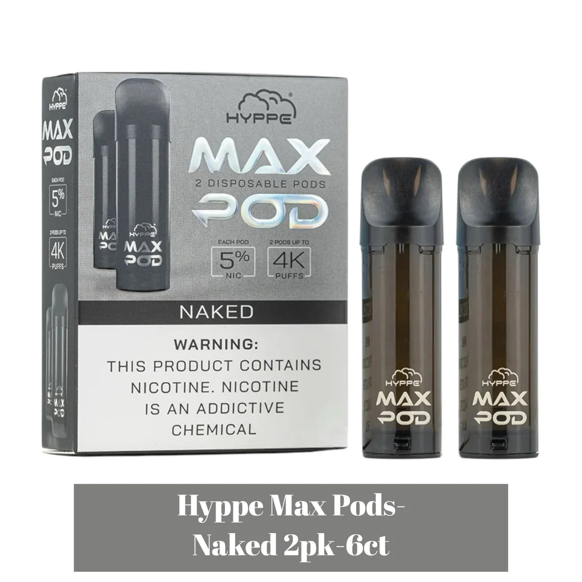 Hyppe Max Pod – 6 x 2pk (12 Pods Total) + FREE 6pc Power Unit Kit