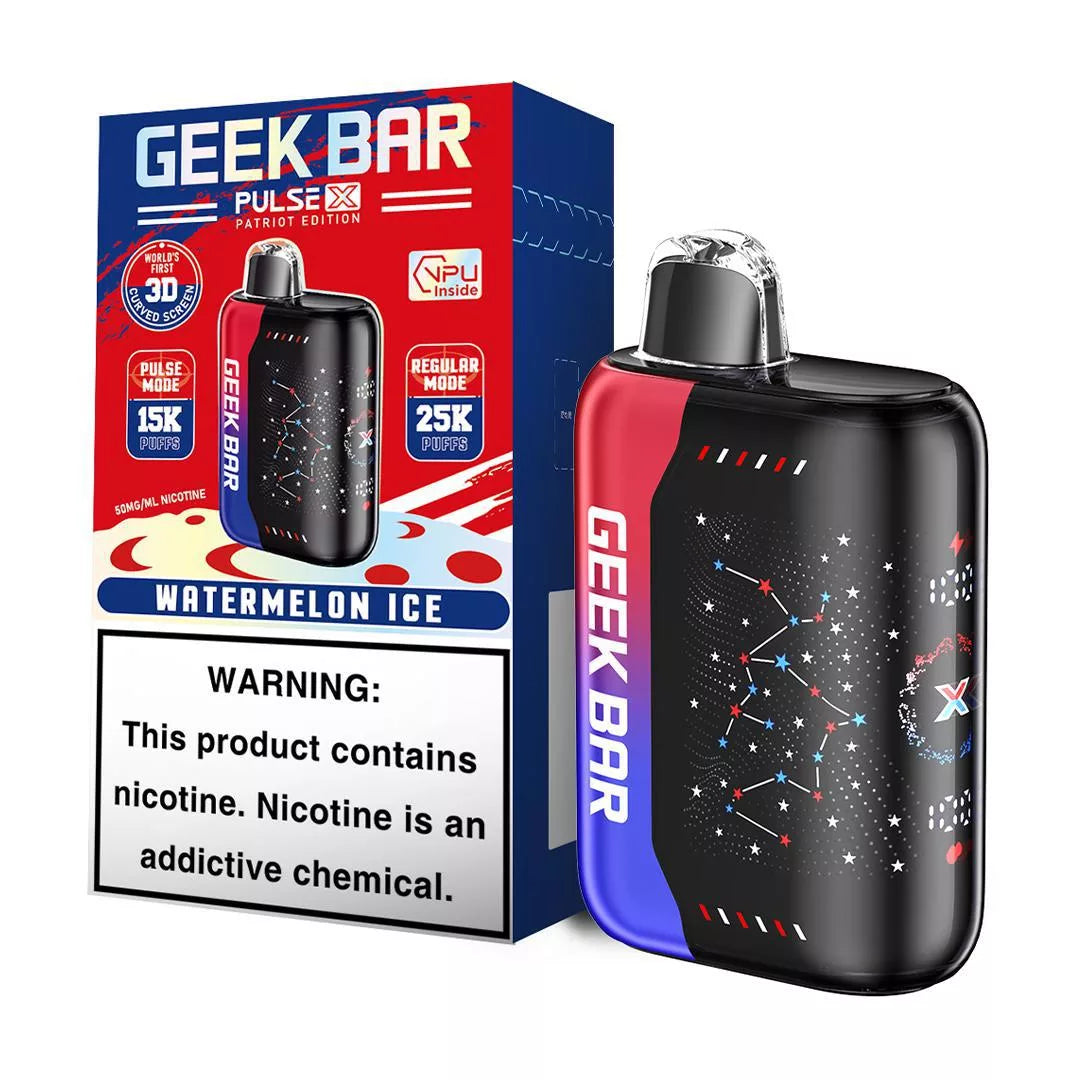 Geek Bar Pulse X | 25k Puffs | Rechargeable | 18ML | 5% | 5 Pack | Multiple Flavor Option