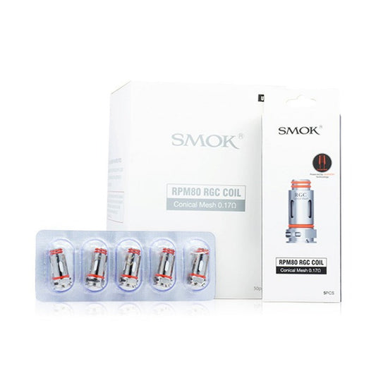 SMOK RPM 80 RGC Coils. Conical Meshed 0.17ohm. 5 Pieces