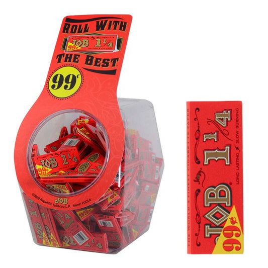 JOB Rolling Paper | Interleaved Gummed | 1 1/4 | Slow Burning | 99c Jar | 100Pcs | Made In France