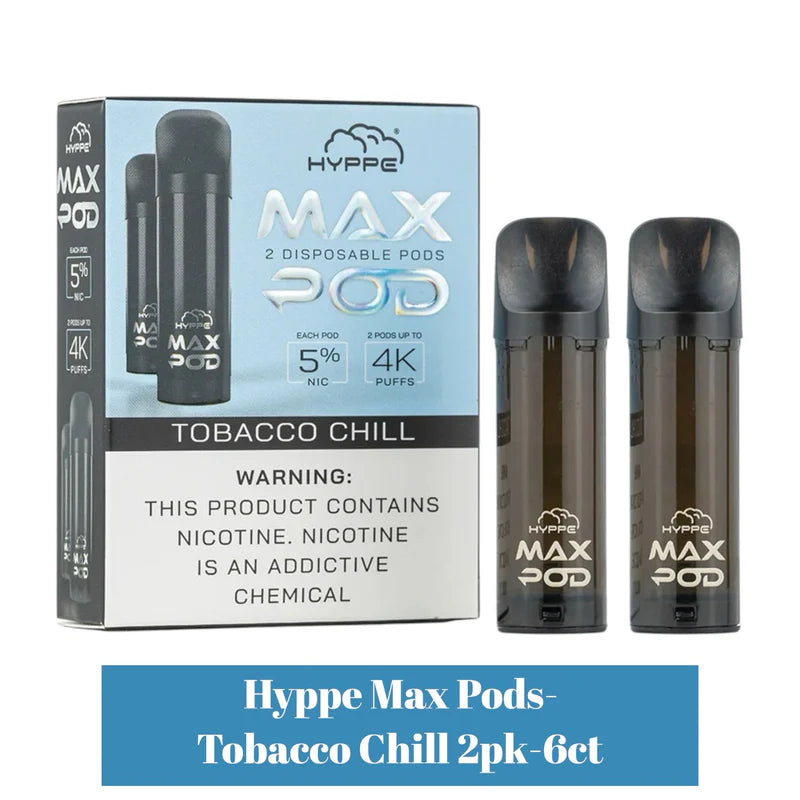 Hyppe Max Pod – 6 x 2pk (12 Pods Total) + FREE 6pc Power Unit Kit