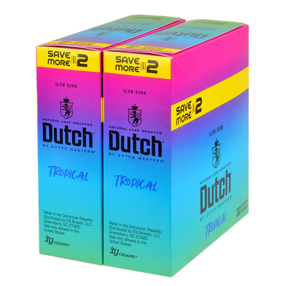 DUTCH MASTERS | DUTCH SAV2 | 30/2CT | Multiple Flavor Option
