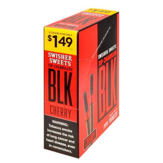 Swisher Sweets BLK | Tip Cigarillos | 2 Cigars/$1.49 | Cherry